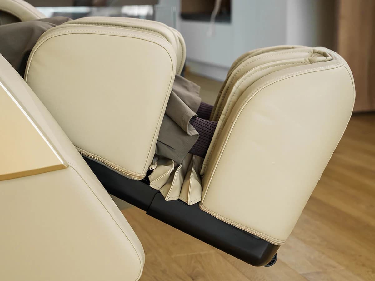 Electric, automatic leg rest extension