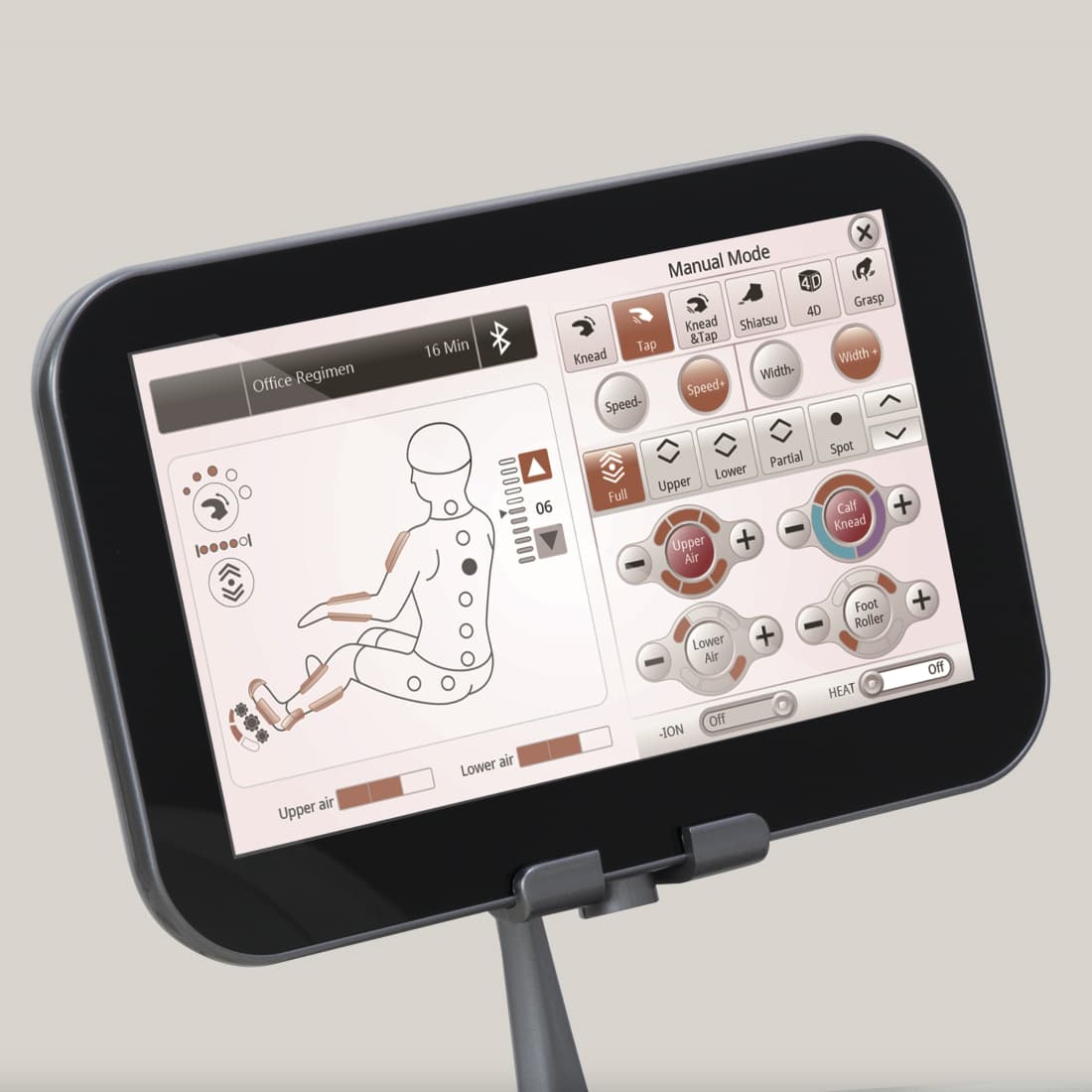 23 automatische 4D massageprogramma's