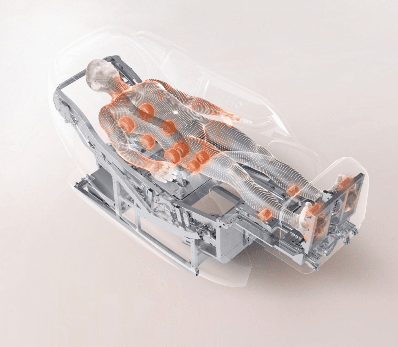 Dubbele 4D Spine Sense-massagerobots - de kernkracht van DYNAMIX